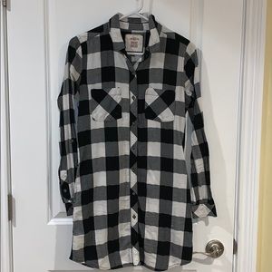 Plaid Shirt Dress